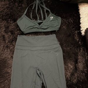 Gymshark Deep Green Activewear Set
